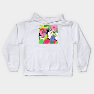 Bright color art flat Kids Hoodie